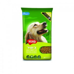 מזון יבש לכלב בונזו בשר 17 ק"ג