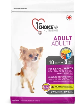 First choice, מזון לכלב בוגר מגזע קטן. כבש 5 ק"ג