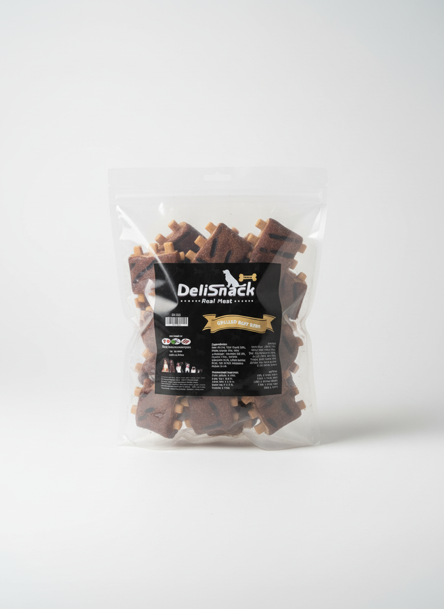 חטיף לכלב - DeliSnack Grilled Beef Ribs